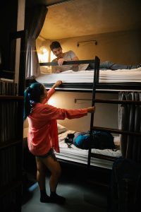 hostel bunk beds